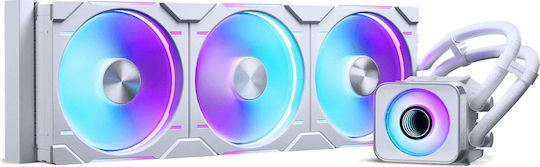 Phanteks Glacier One 420D30 X2 AIO CPU Liquid Cooling With 3 120mm Fans And White RGB Lighting