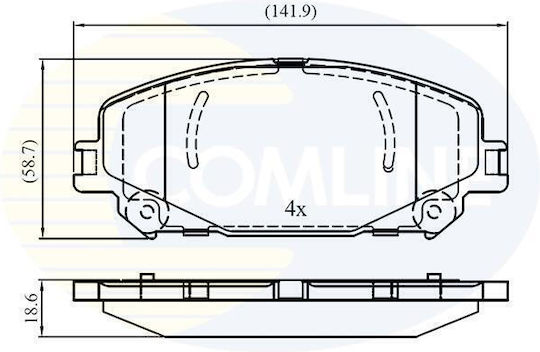 Τακακια Εμπρ Comline Renault Arkana I Lcm_ 2019-2019 1.5 E-tech Hybrid 145 2019-0-renault Scenic Iv J9_ 18.6-142-58.9 Cbp03493-421