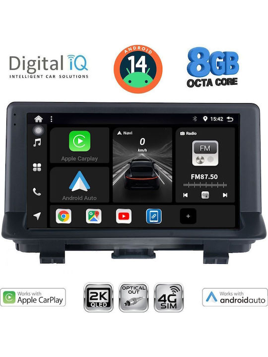 Digital IQ Car Audio System for Audi Q3 2013-2018 (Bluetooth/USB/WiFi/GPS/Apple-Carplay/Android-Auto) with Touch Screen 9"