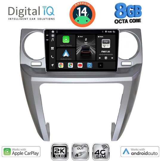 Digital IQ Ηχοσύστημα Αυτοκινήτου για Land Rover Discovery 2004-2009 (Bluetooth/USB/WiFi/GPS/Apple-Carplay/Android-Auto) με Οθόνη Αφής 9"