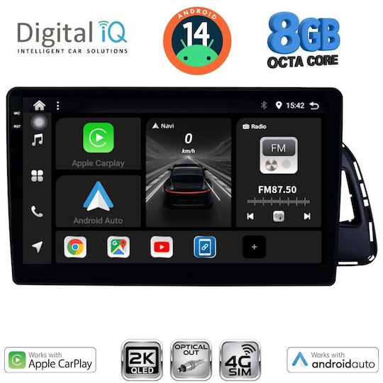 Digital IQ Ηχοσύστημα Αυτοκινήτου για Audi Q5 2010-2018 (Bluetooth/USB/WiFi/GPS/Apple-Carplay/Android-Auto) με Οθόνη Αφής 10"