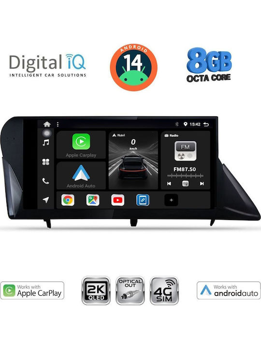 Digital IQ Car Audio System for Lexus RX 2009-2014 (Bluetooth/USB/WiFi/GPS/Apple-Carplay/Android-Auto) with Touch Screen 9"