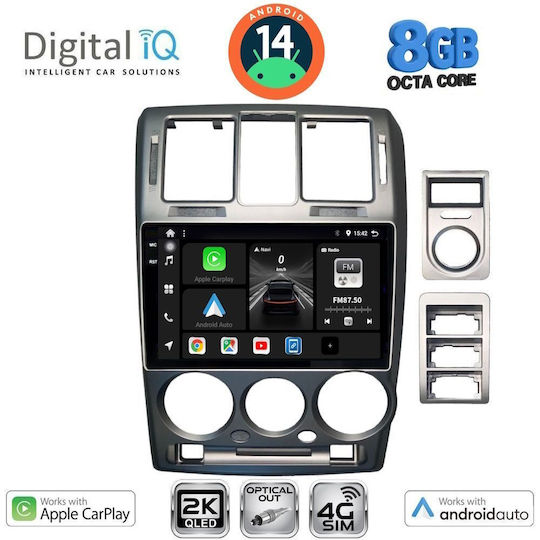 Digital IQ Ηχοσύστημα Αυτοκινήτου για Hyundai Getz 2002-2011 (Bluetooth/USB/WiFi/GPS/Apple-Carplay/Android-Auto) με Οθόνη Αφής 9"