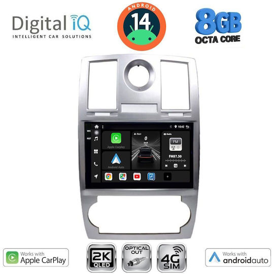 Digital IQ Car Audio System Chrysler 300C 2005-2010 (Bluetooth/USB/WiFi/GPS/Apple-Carplay/Android-Auto) with Touch Screen 9"