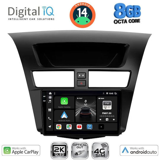 Digital IQ Car Audio System for Mazda BT-50 2012-2019 (Bluetooth/USB/WiFi/GPS/Apple-Carplay/Android-Auto) with Touch Screen 9"