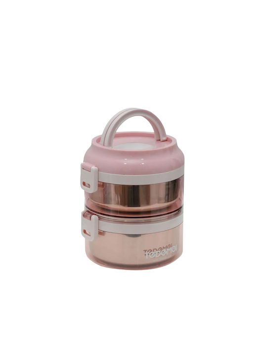 Uncle George Inox Thermo Lunch Box Pink 1600ml