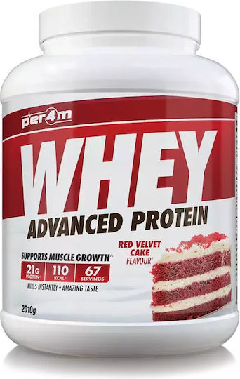 Per4m Whey Advanced Πρωτεΐνη Ορού Γάλακτος με Γεύση Red Velvet Cake 2.01kg