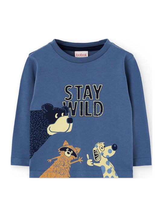 Kids' Shirt Long Sleeve Blue