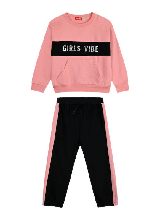 Kids Sweatpants Set Black 2pcs