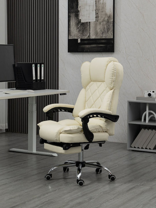 Καρέκλα Γραφείου με Ανάκλιση Beige Active Jet