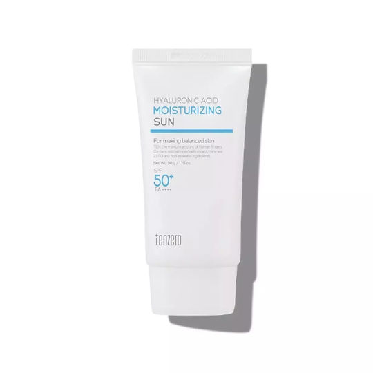 Tenzero Hyaluronic Acid Moisturizing Αντηλιακή Κρέμα Προσώπου SPF50+ 50ml