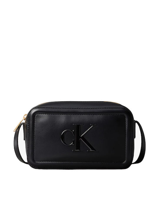 Calvin Klein Camera Γυναικεία Τσάντα Χιαστί Μαύρη