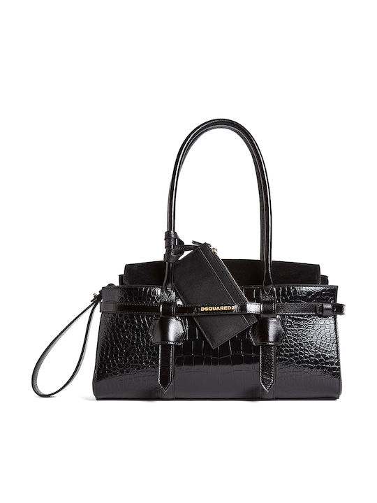 Dsquared2 Twin Print Γυναικεία Τσάντα Δερμάτινη