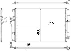 Mahle Car Air Condition Radiator for Mercedes-Benz Sprinter Mahle Car Air Condition Radiator for Mercedes-Benz Sprinter