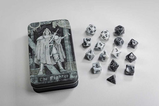 Charakterklasse Klassisches Rollenspiele Würfelset Kämpfer 15