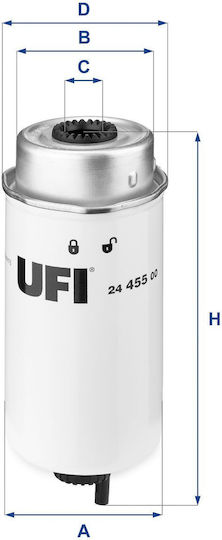 Ufi Fuel Filter 24.455.00
