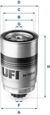 Ufi Fuel Filter 24.123.00