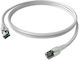 Easylan S/FTP Cat.6a (Gigabit) Καλώδιο Δικτύου Ethernet 2m Λευκό