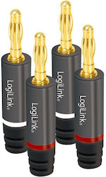 Logilink Audio Banana Stecker Set