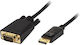 Конвертор DisplayPort мъжки към VGA женски 1бр KLN-089313
