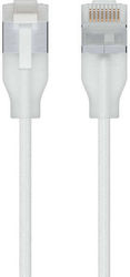 Ubiquiti 24 Бройки U/UTP Cat.6a Мрежов Кабел Ethernet 0.15м Бял