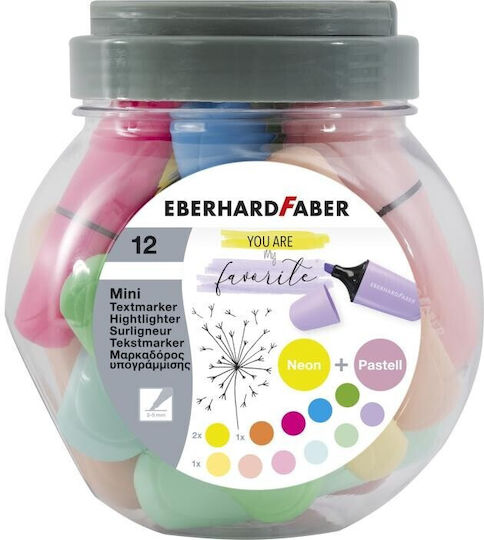 Eberhard Faber Neon Textmarker Pastel + Neon Colors 12Stück