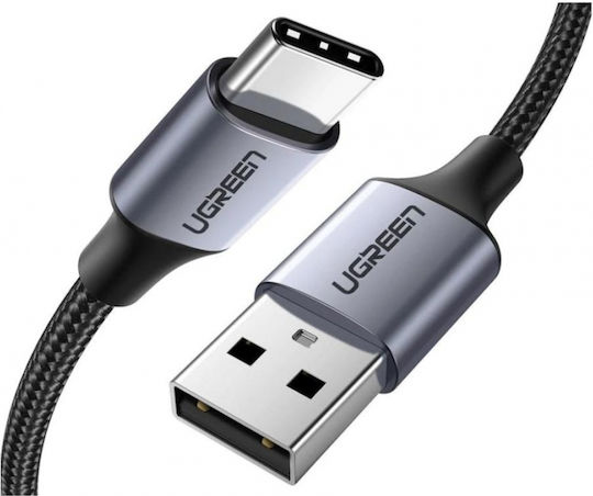 Ugreen Us288 Braided USB 2.0 Cable USB-C male - USB-A 15W Μαύρο 1.5m 60127