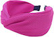 Ριγέ Στέκα Τουρμπάνι Μαλλιών Dark Hot Pink