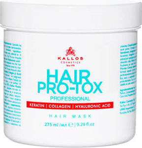 Kallos Pro-tox Μάσκα Μαλλιών για Ενυδάτωση με Κερατίνη & Υαλουρονικό Οξύ 275ml