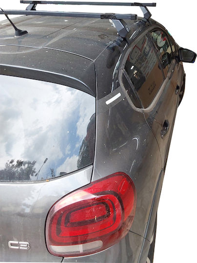 Hermes Roof Bars Set with Roof Rack Legs for Citroen C3 Aircross 2017-2024 2 Pieces