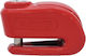 Abus 370 Trigger Motorcycle Disc Brake Lock with Alarm & 10mm Pin in Red