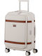 Samsonite Spinner Βαλίτσα Ταξιδίου Καμπίνας Σκληρή Μπεζ με 4 Ρόδες Ύψους 55εκ.