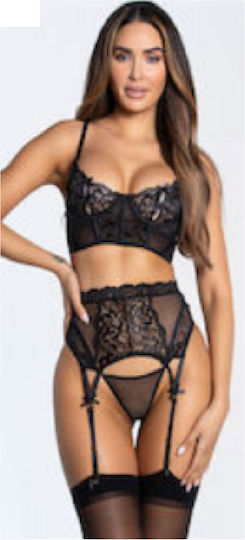 Aph Sexy Set Black Σέξι Εσώρουχα Μαύρο Σετ