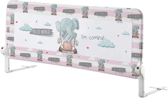Guimo Pliabil Bară de protecție pentru pat în Culoare Roz 120x48cm 1buc