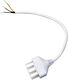 V-tac 10179 Power Cable Black 0.3m 3*0.75mmâ²