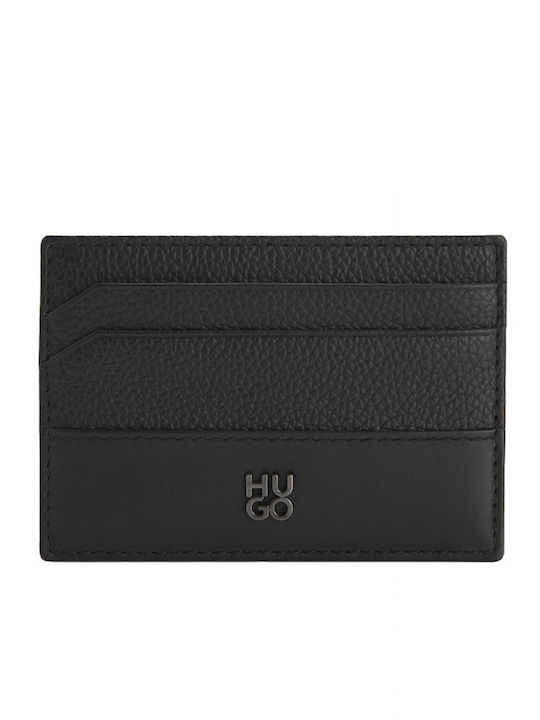 Quantic_cardcase Δερμάτινο Ανδρικό Πορτοφόλι Καρτών Μαύρο