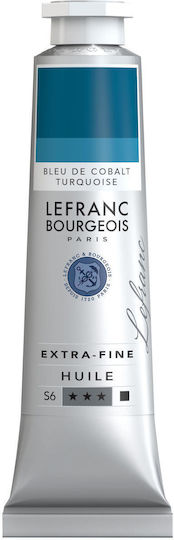 Lefranc & Bourgeois 40ml Artists Oil 905 Series 6 Cobalt Blue Turquoise