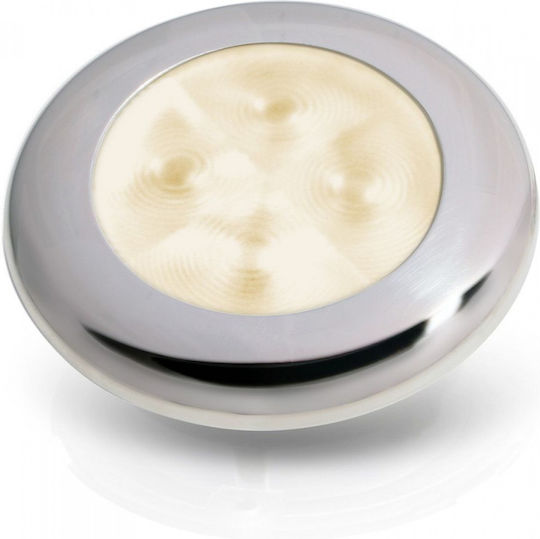 Led Ceiling Light 12v Warm White Polished Ring Ss