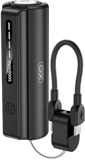 XO PR281 Power Bank 5000mAh 10.5W cu Port USB-C Negru