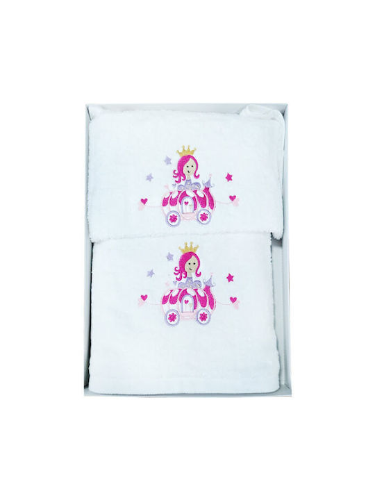 Set Baby- & Kinderhandtücher 2 Stück Princess Rosa