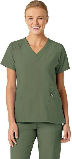 WonderWink W123 V-neck Γυναικεία Ιατρική Μπλούζα Πράσινη