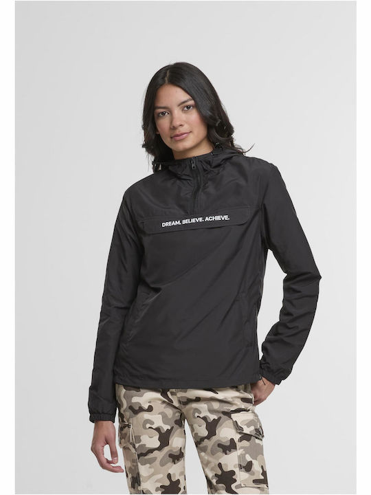 Women's Blouse with Hood Black