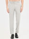 Pantaloni Elastic cu Croială Slim Light Gray