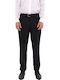 Men's Trousers Chinos Elastic Tapered Black