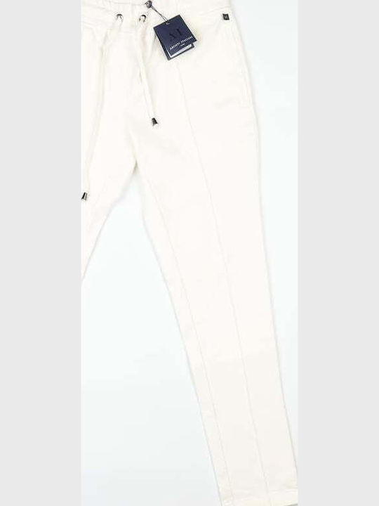 Artisti Italiani Trousers Elastic White
