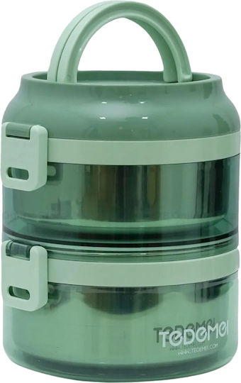 Uncle George Cutie pentru Mâncare Termos Inox Verde 1600ml 1buc