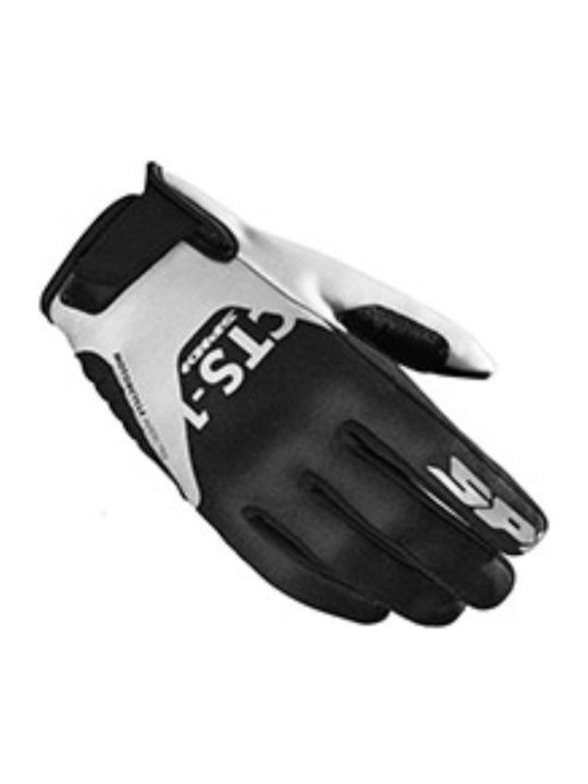 Spidi CTS-1 Men's Motorcycle Gloves Black/White