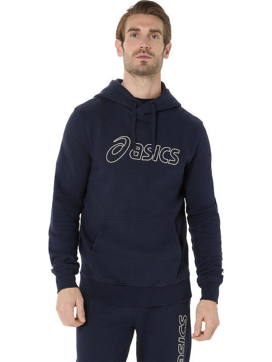 ASICS Φούτερ με Κουκούλα Nvy