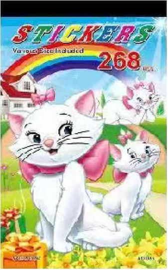 Sticker Album Cat Design 24.5x14.5cm Justnote 26745 12 Pieces