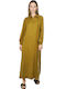 Maxi Hemdkleid Kleid Braun